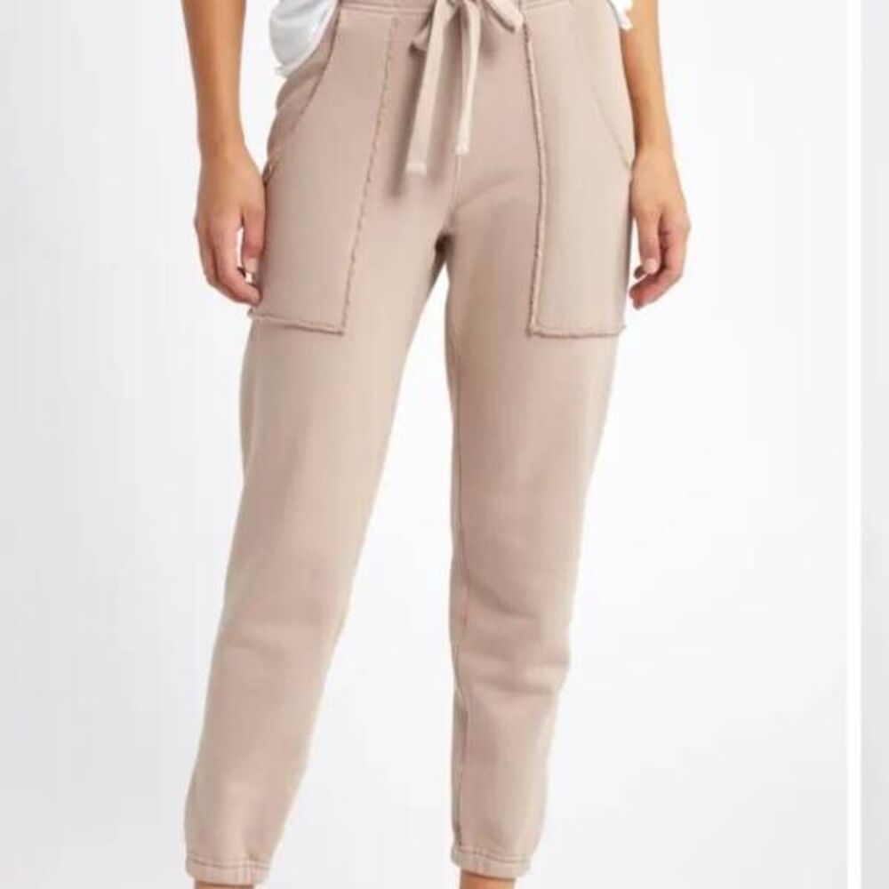 Frank&Eileen Eamon Jogger Sweatpant triple fleece in   Biscotti sz Medium